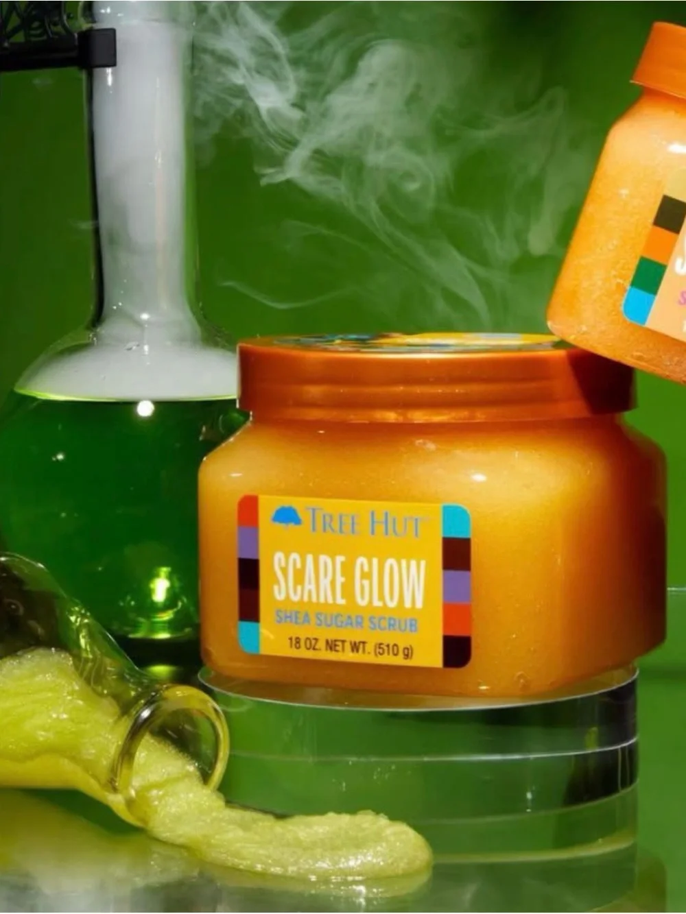 New Tree Hut Scare Glow Shea Butter Sugar Body Scrub, 18 oz